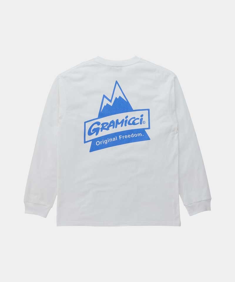 White Gramicci Peak L/S Unisex Tops | TGQVMJ025