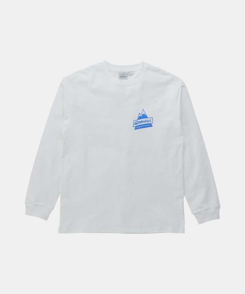 White Gramicci Peak L/S Unisex Tops | TGQVMJ025