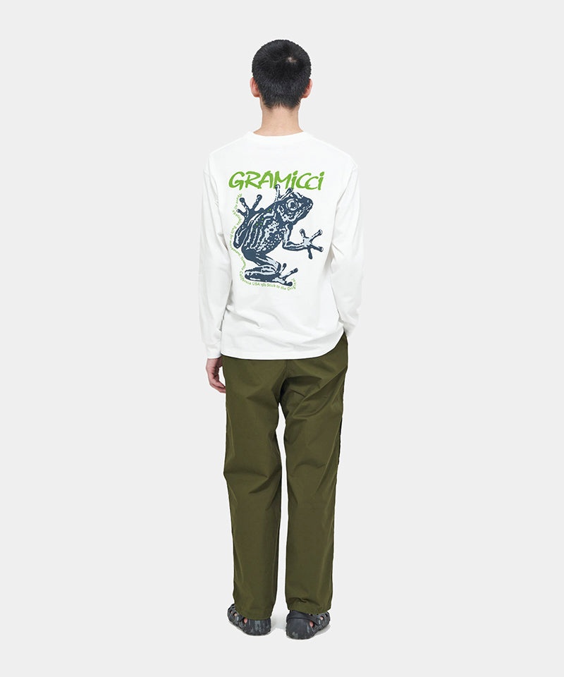 White Gramicci Sticky Frog L/S Unisex Tops | VMRTKY681