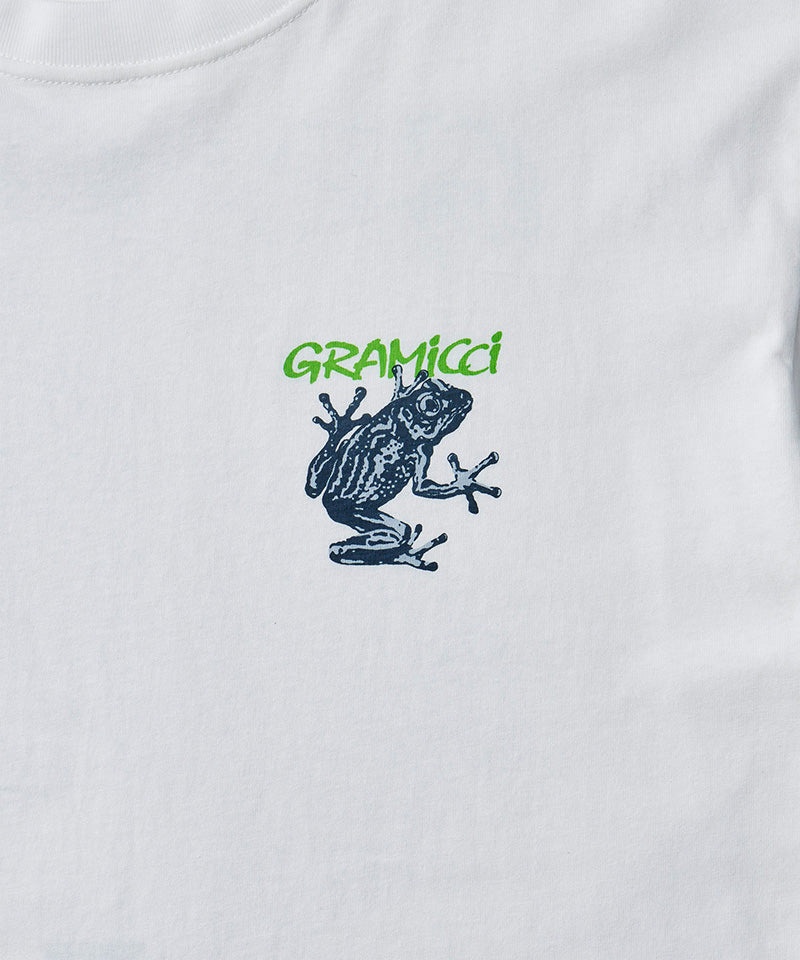 White Gramicci Sticky Frog L/S Unisex Tops | VMRTKY681