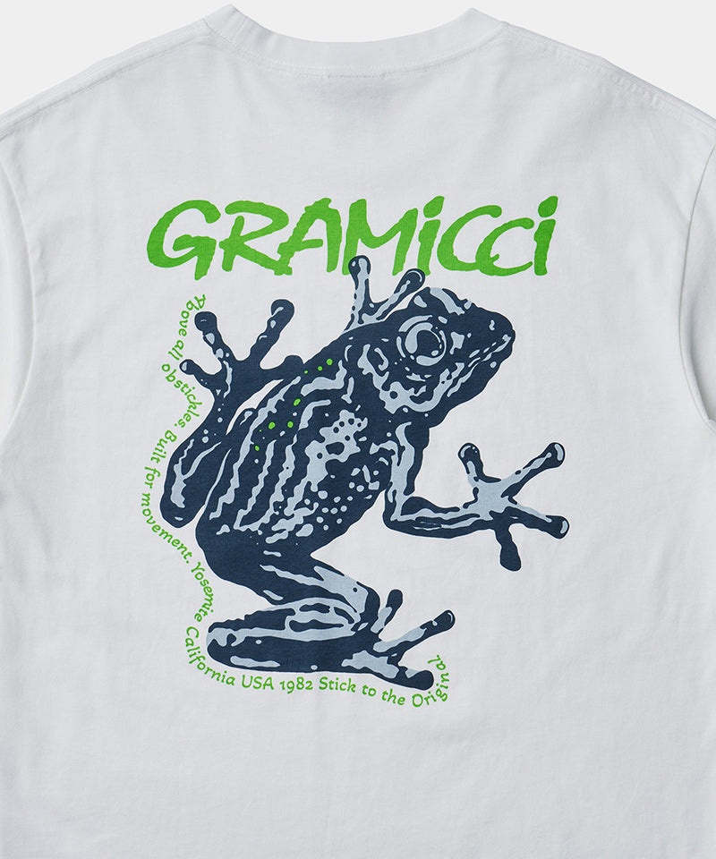 White Gramicci Sticky Frog L/S Unisex Tops | VMRTKY681