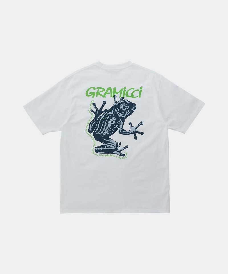 White Gramicci Sticky Frog Unisex Tops | NRHBAF357