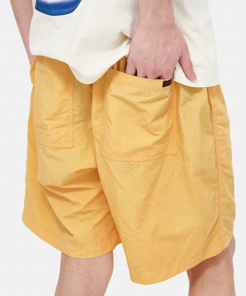 Yellow Gramicci Nylon Loose Men's Shorts | HJQICO682