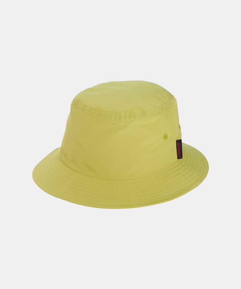 Yellow Gramicci Shell Bucket Unisex Hats | MZLRQF049